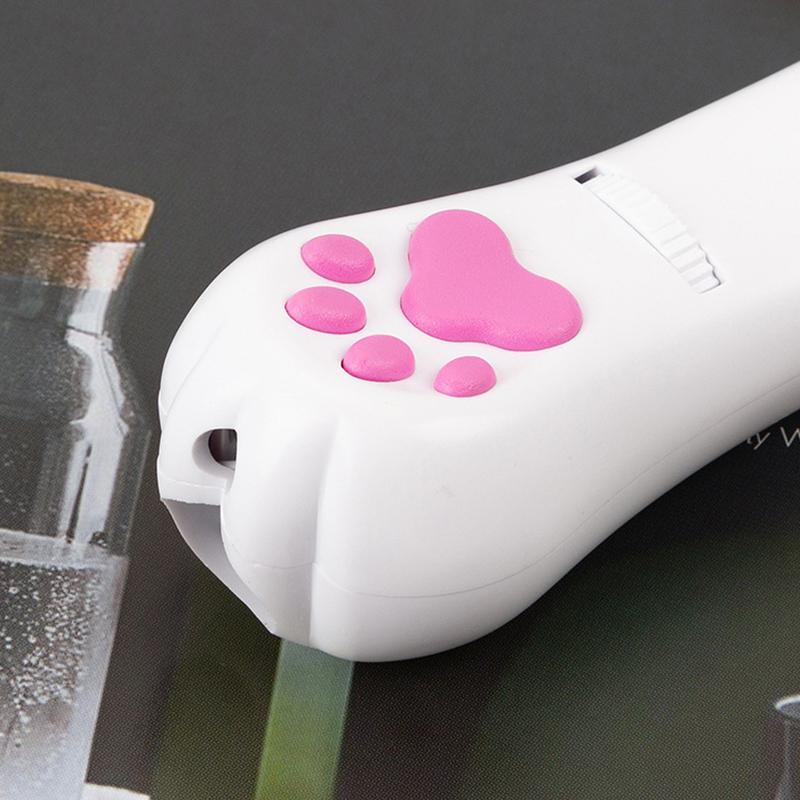 PurrPlay USB-skjermer Katzenlaser-Spielzeug – Interaktive LED-lys med 4 kart