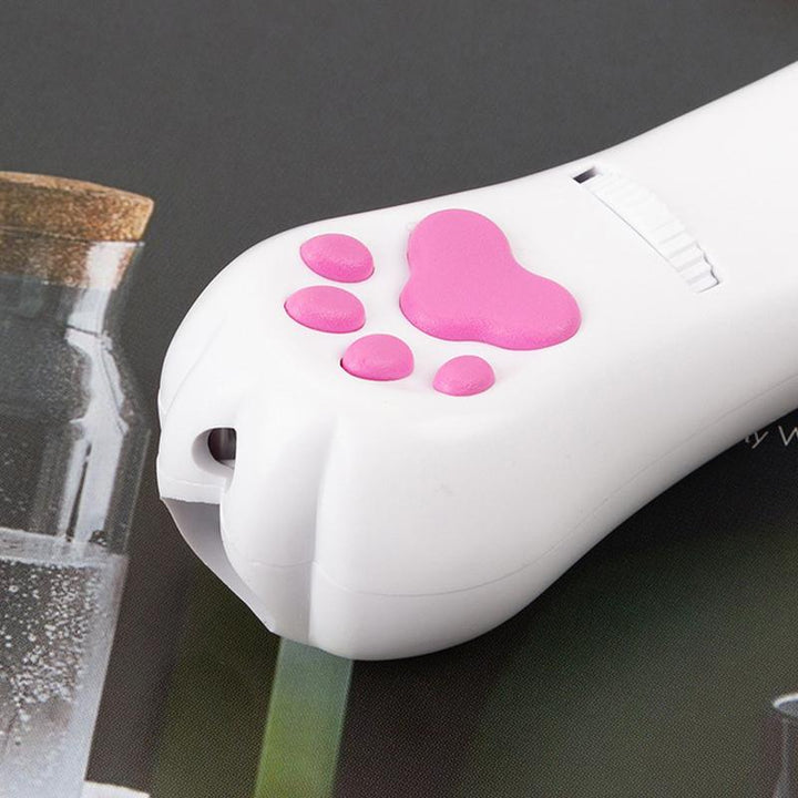 PurrPlay USB-skjermer Katzenlaser-Spielzeug – Interaktive LED-lys med 4 kart