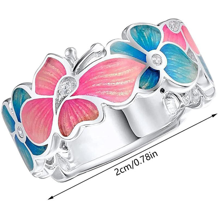 Skanto | Fashion Blomst Sommerfugl Ring