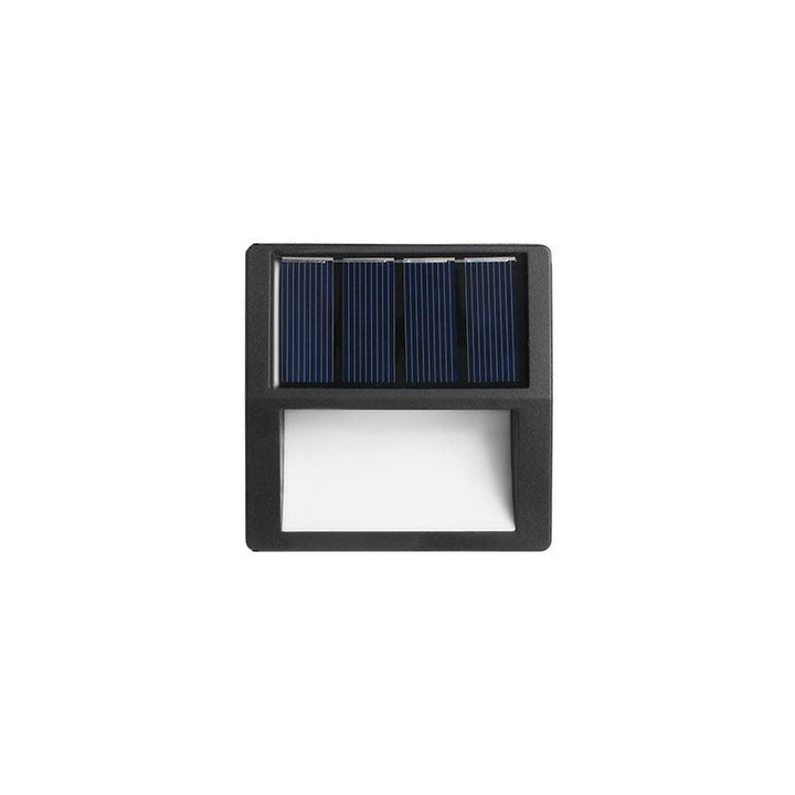 Rund/Firkantet LED solcelledrevet terrassetrappelys, vanntett, solcelledrevet, vanntett