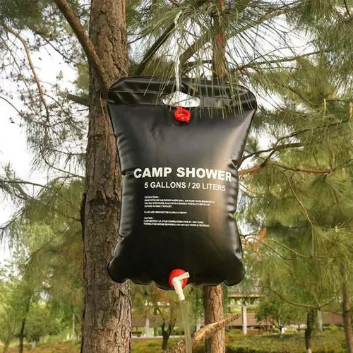Portabel solvarmet campingdusjpose | Skanto