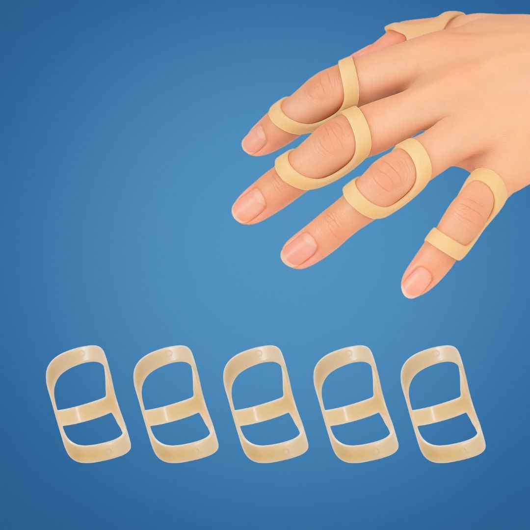 8 Ring Splint – Smertelindring Stabilitet – Vanntett Plast – Daglig Bruk for Fingerbelastning Skanto