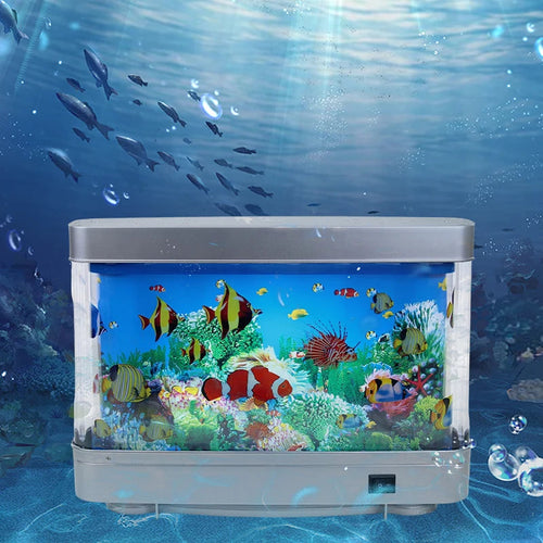 Skanto | Virtuell Havkontor Fisketank med LED Nattlys