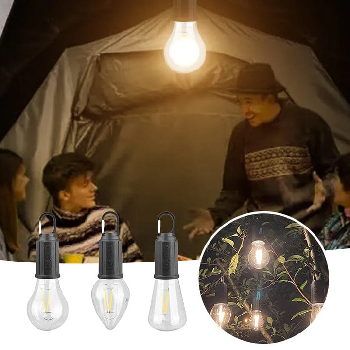 Ny utendørs camping hengende type-C lading retro pære lys | Skanto
