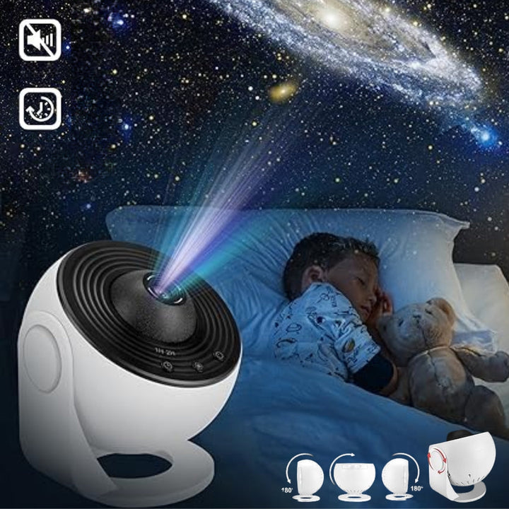 Skanto | Galaxy Projektor med 360° Rotasjon - Fantastisk Rom-Bred Natthimmel Utsikt