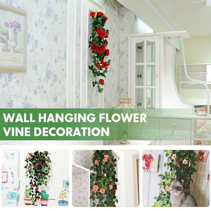 Veggd dekorasjon Hengende Blomster Vinstokk | Skanto