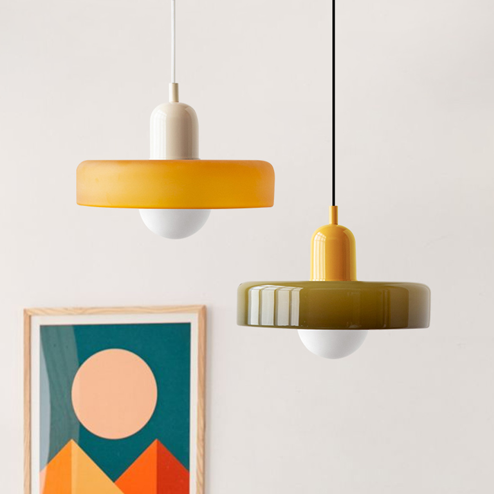 Fargerik Bauhaus-Stil Pendellampe - StiloGlas | Skanto