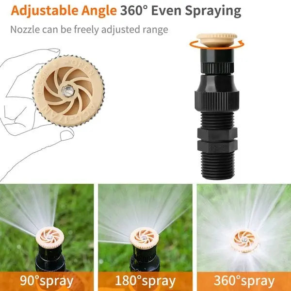 360° justerbar hagesprinkler – justerbar vanning