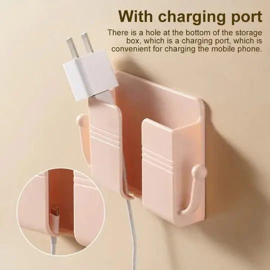 Skanto | Veggmontert for smarttelefon & fjernkontroll – Praktisk 2-i-1 organizer