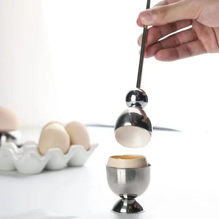 Eggåpner i rustfritt stål – Presis åpning med bankeeffekt