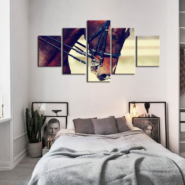 5 Piece Graceful Halter Horse - Canvas Wall Art Painting | Skanto