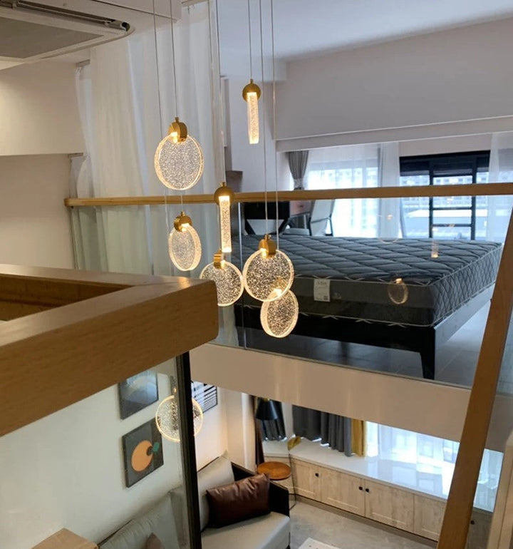 RayonsD’Or – Glass Ceiling Lamp for Elegant Atmosphere Skanto
