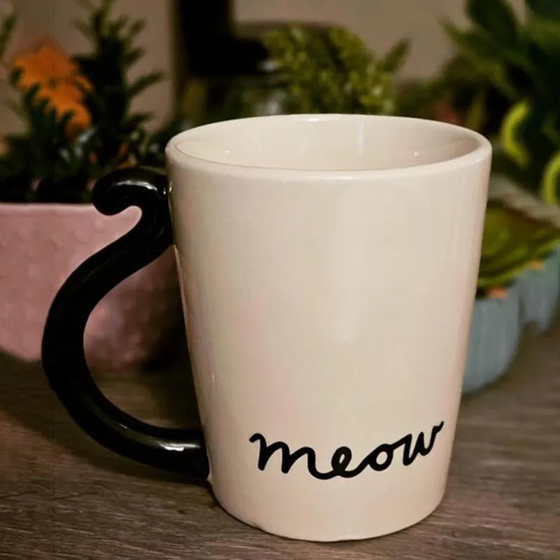 Skanto | Søt Håndlaget Svart Katt Lykke Kaffe Kopp