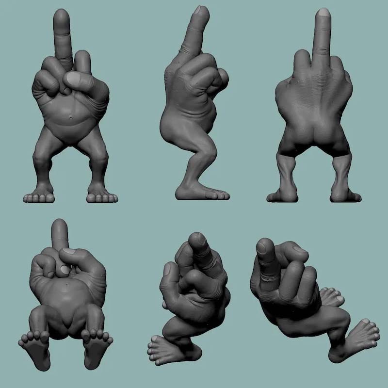 Skanto | Langfinger figur med ben