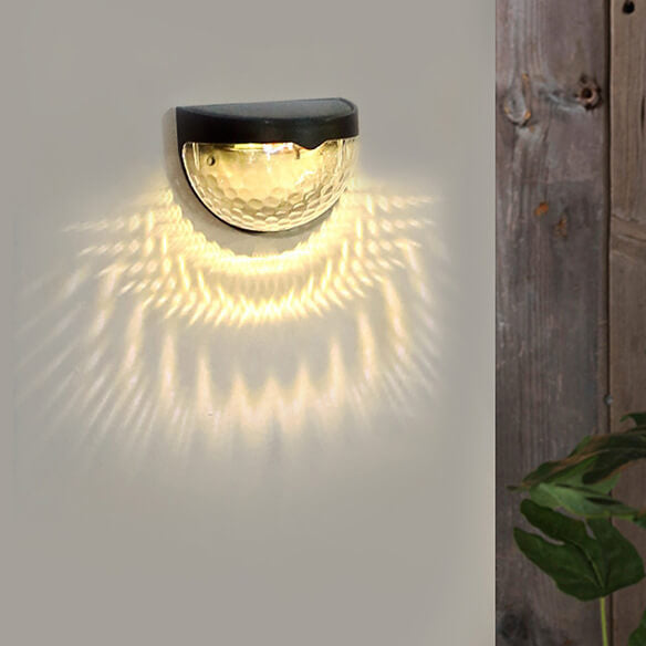 Solar Semi Circle Utendørs Vanntett Lys Skygge Gjerde Vegg Sconce Lampe | Skanto