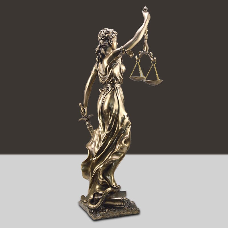 Gudsinnes av rettferdighet statue dekorasjon | Skanto