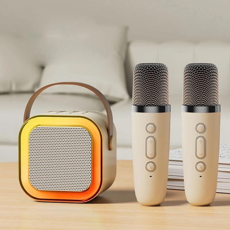 Skanto | Mini Karaoke Maskin med Trådløse Mikrofoner