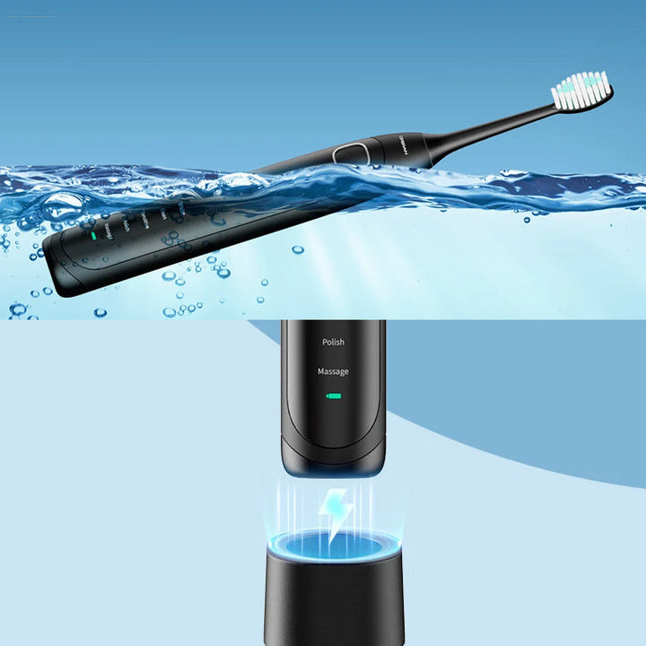 Skanto | Sonic Elektrisk Tannbørste | 6 Moduser & IPX7 Vanntett | Hvit, Svart, Rosa