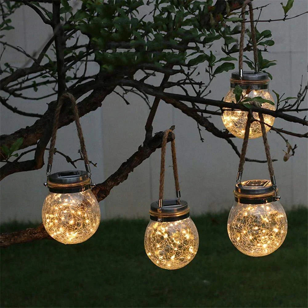 Solar Mason Jar Lamp - Lunara | Skanto