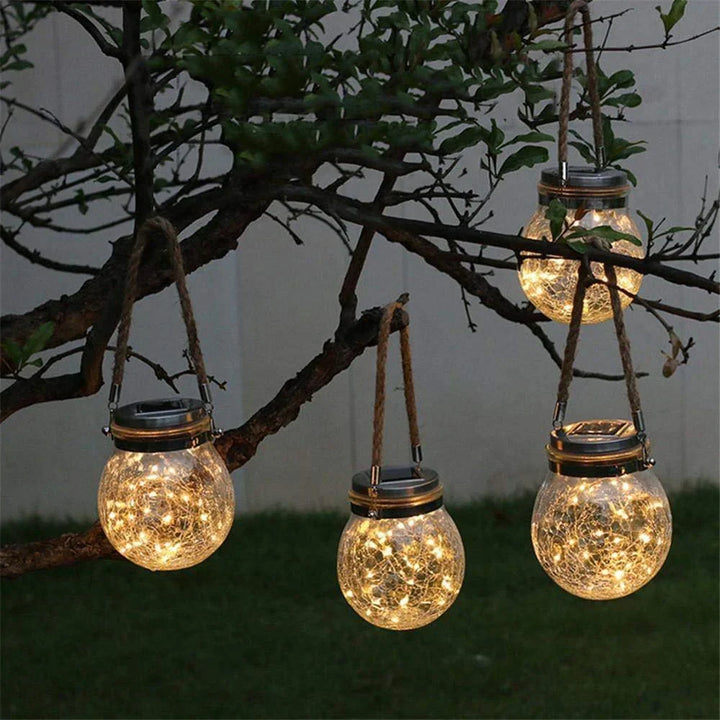 Solar Mason Jar Lamp - Lunara | Skanto
