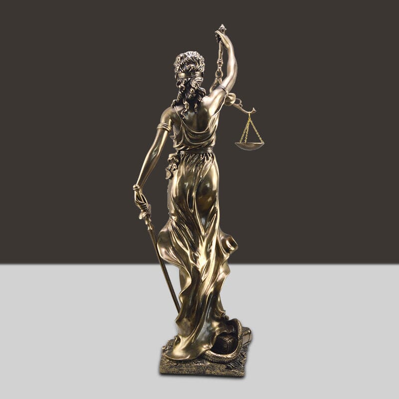 Gudsinnes av rettferdighet statue dekorasjon | Skanto