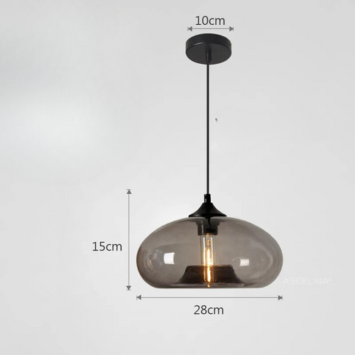 Skanto | Vintage Pendellampe av Farget Glass