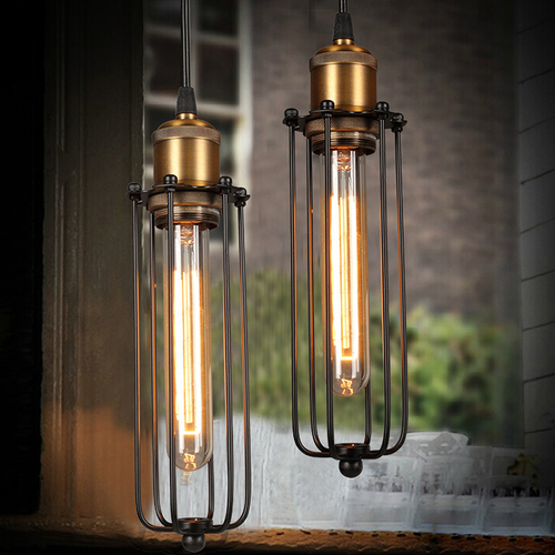 Skanto | Retro industriell hengelampe med metalldeksel