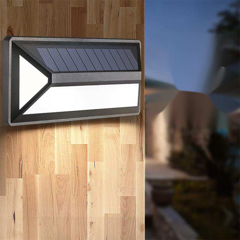 Skanto | Moderne solenergi LED vegglampe for utendørsbruk – Vanntett fasadebelysning med bevegelsessensor