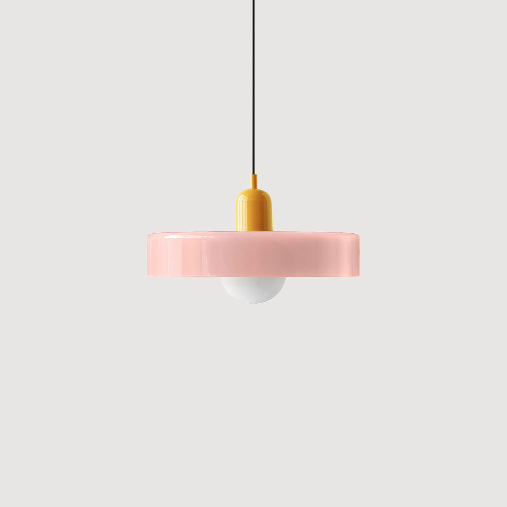 Fargerik Bauhaus-glass pendellampe – Moderne designlampe for stue og spisestue