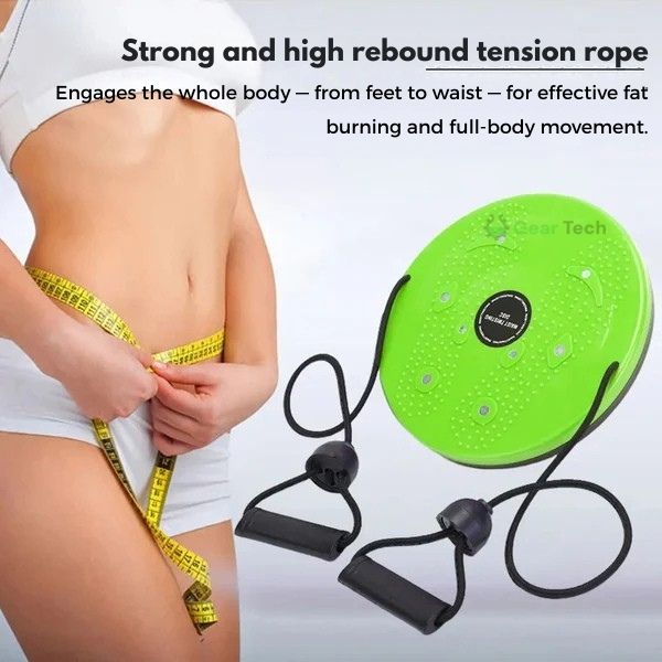 Skanto | Waist Whisper Twisting Disc Pro | Magnetisk Massasje Balansebrett for Kjerne Styrke & Midje Trening Hjemme