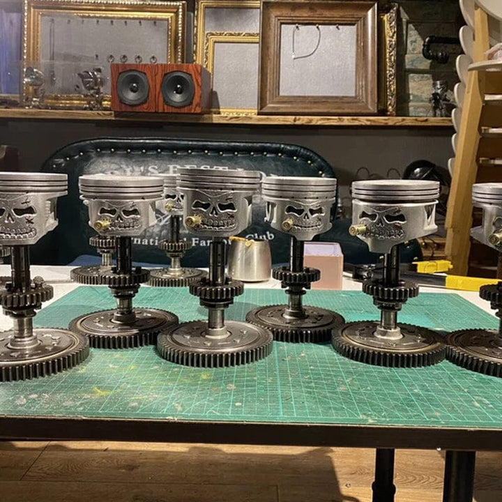 Skanto | Piston Skull Face Skulptur