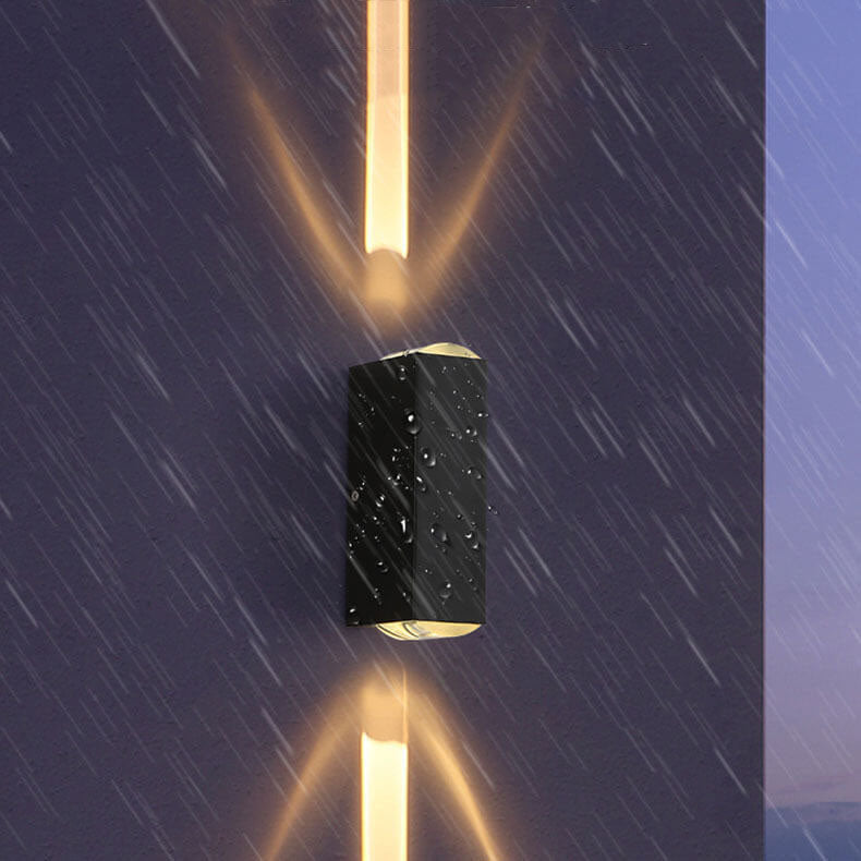 Skanto | Moderne vanntett rektangulær LED vegglampe for utendørs bruk