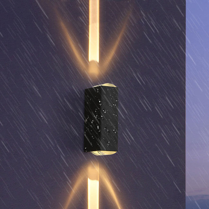 Skanto | Moderne vanntett rektangulær LED vegglampe for utendørs bruk