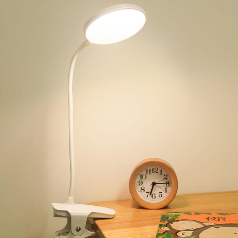 Skanto | Enkel LED Clip Skrivebordlampe Oppladbar Øyebeskyttelse Nattlys