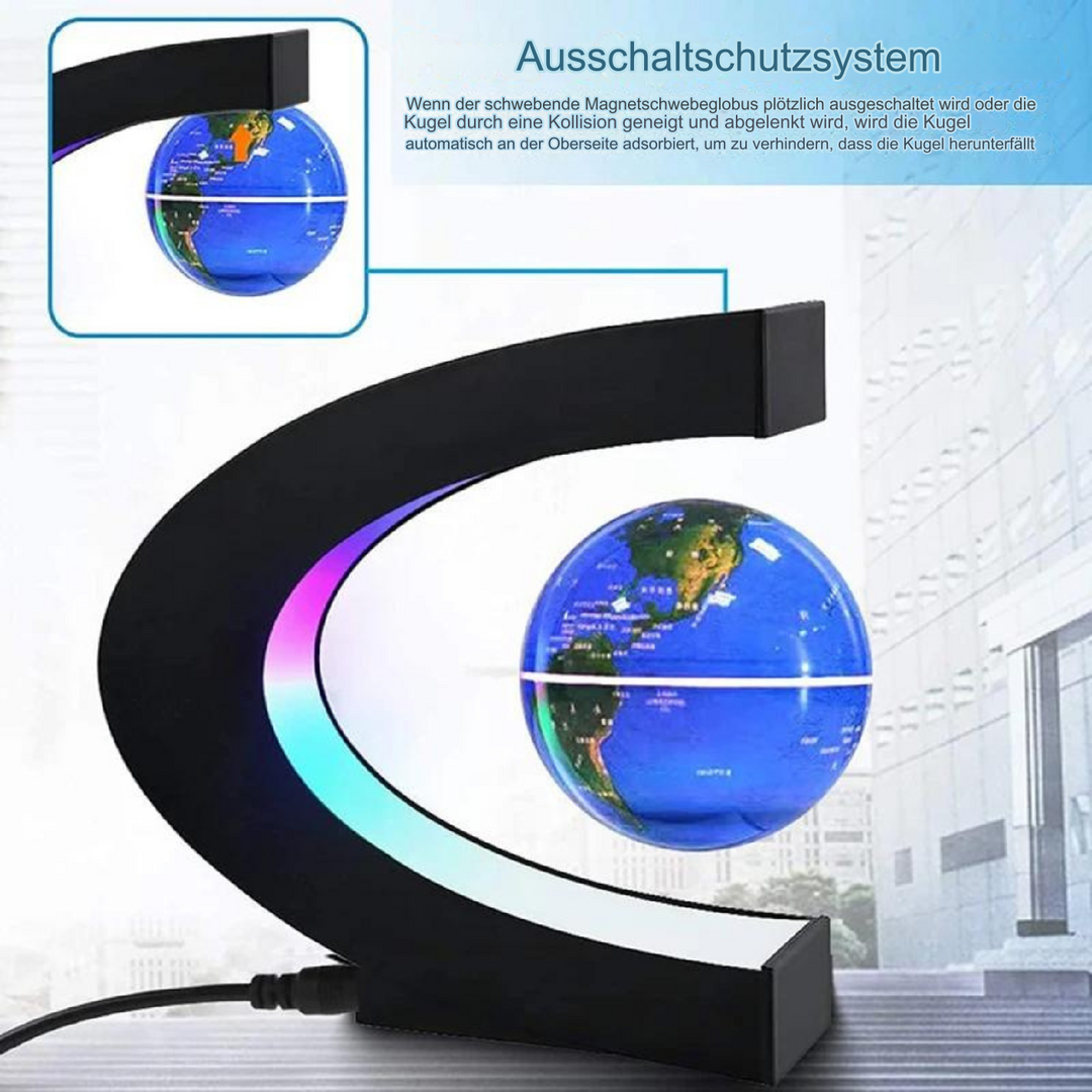 AstroGlobe LED-Weltkugel – Skjebende Globuslampe med Magnetaufhängung
