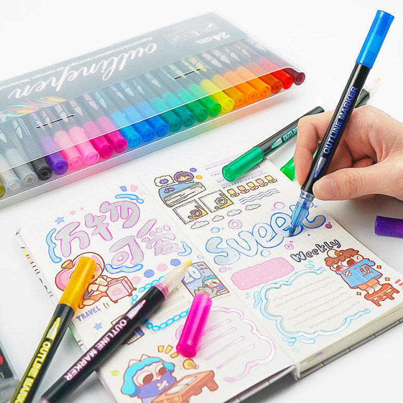 Skanto | Farge Lysstav Graffiti Highlight Pens