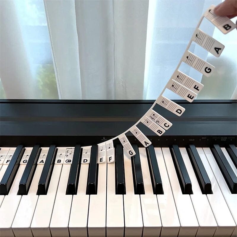 Skanto | Avtagbare piano tastatur note etiketter