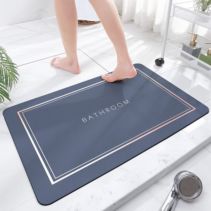 Minimalist Super Absorbent Quick Drying Bath Mat | Skanto