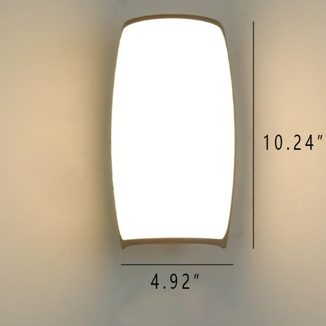 Vanntett akryl buet skjerm LED utendørs vegglampe | Skanto