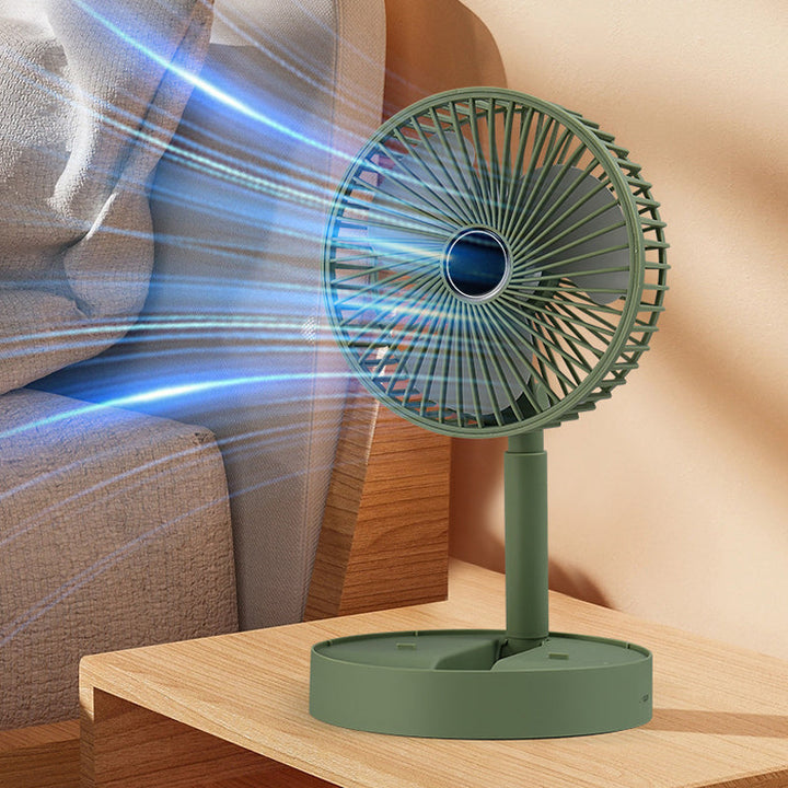 Portae Rechargeae Teleskope-Ventilator med støyfri design og justerbar høyde