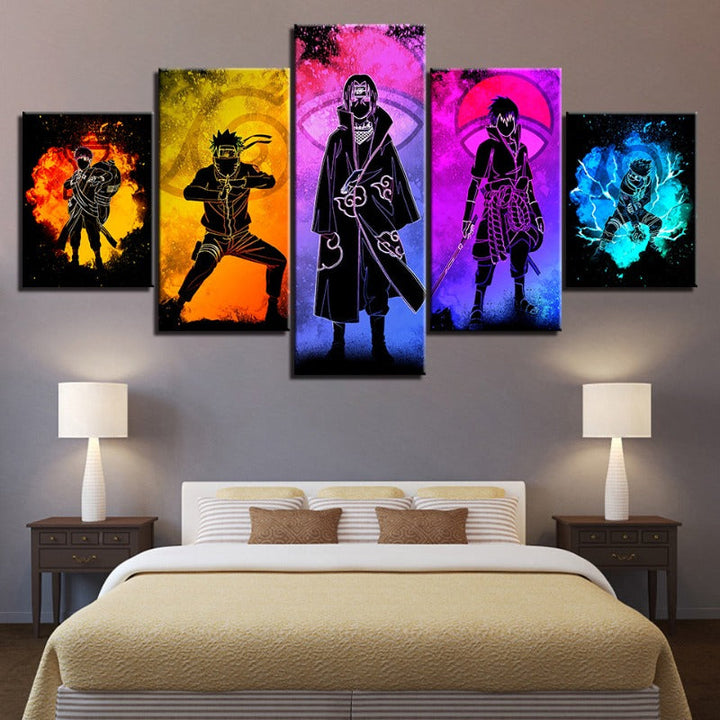 5 Pcs Naruto Anime - Canvas Wall Art Painting | Skanto