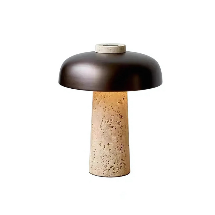 Skanto | Luksus Travertin LED Bordlampe