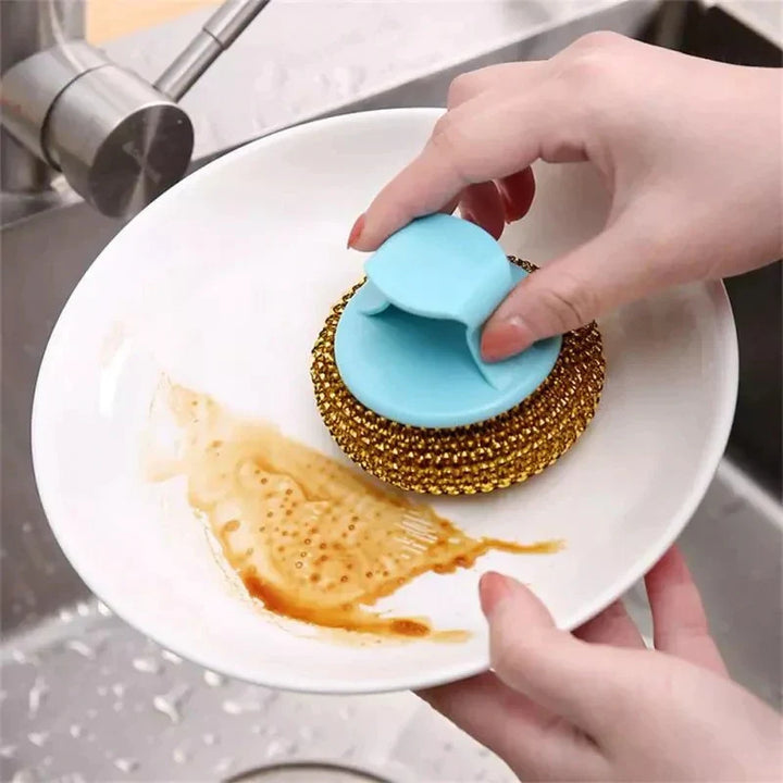 2 stk Wire Ball Dish Cleaning Brush Skanto