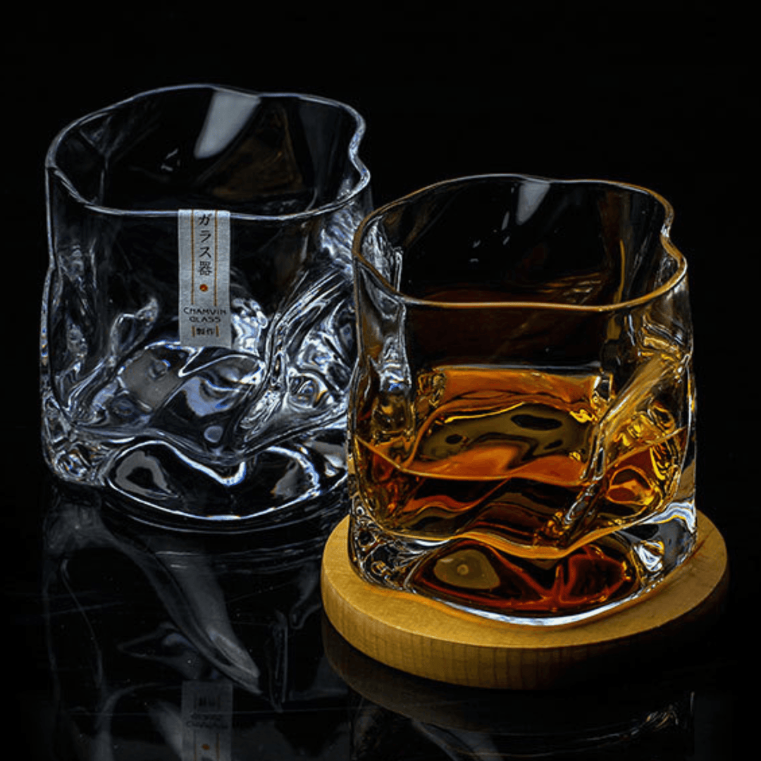 Japansk Edo Kiriko Krumpe Kropp Whisky Glass | Skanto