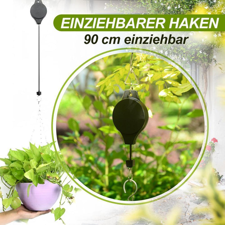 Skanto | Uttrekkbar krok, plantepulley for hagepotter og fuglematere