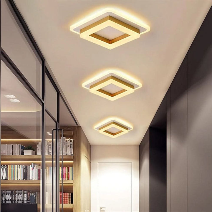 Skanto | Firkantet LED Taklampe for Moderne Interiører