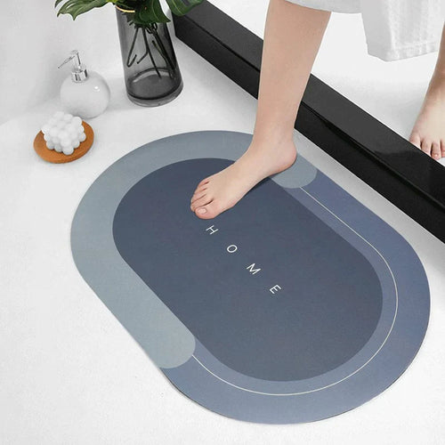Badematte Vannabsorberende Sklisikker Oval Form Skanto
