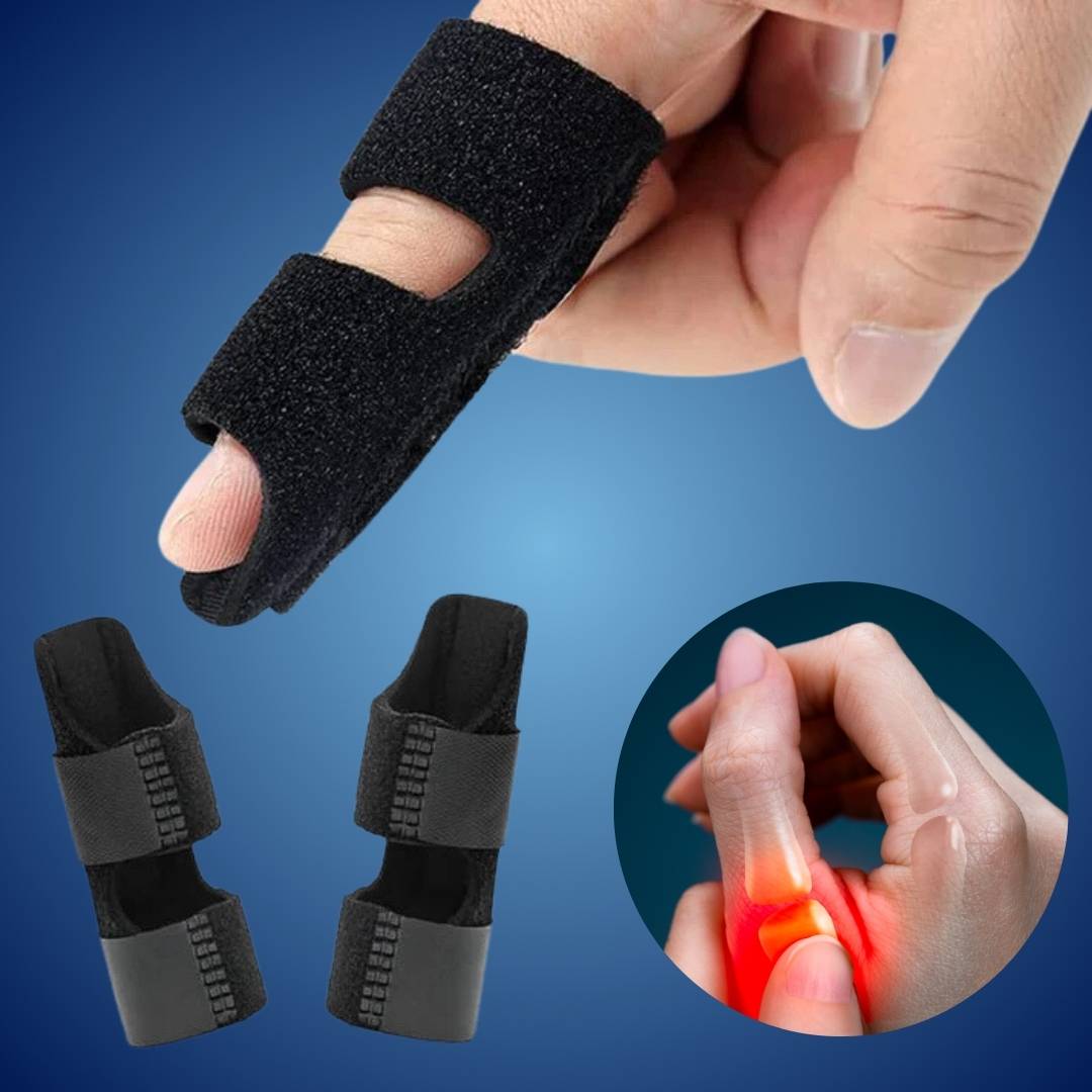 FingerEase Justerbart Finger Skinne | Komfortabel - Daglig Støtte Under Skriving - Skriving - Gaming - Håndverk Skanto