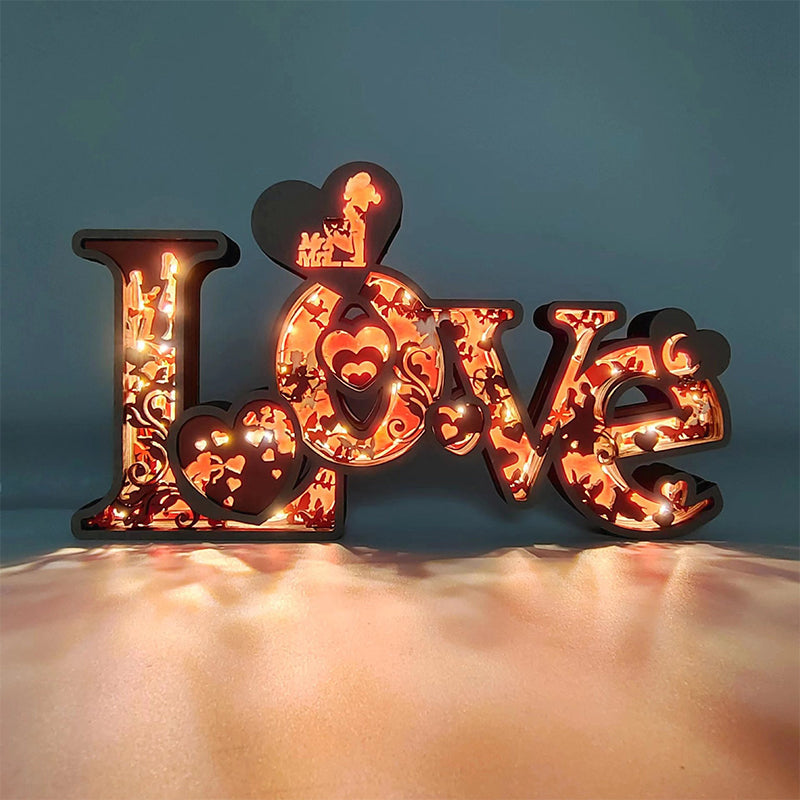 Valentinsdag 3D Treutskjæringer Ornamenter | Skanto