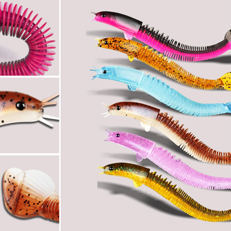 Skanto | Nytt design Angler Dragon Hole Bait 46 seksjoner myk agn